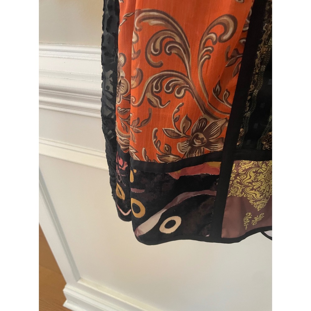 Soft Surroundings Size XL Adassa Patchwork Sequin Embroidered Boho Tunic Dress - Picture 5 of 9